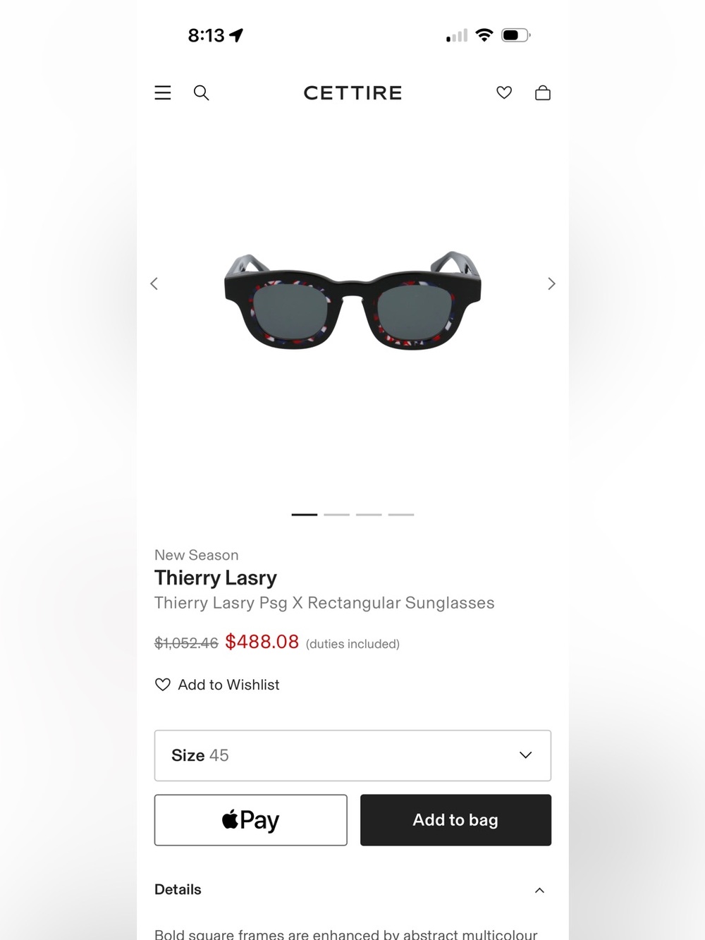 Thierry Lasry Rectangular Sunglasses — PSG